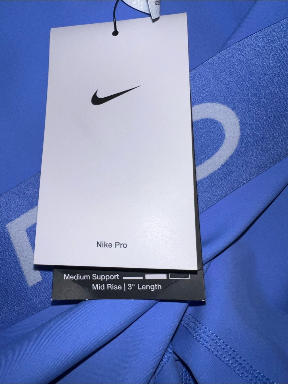 Nike Pro Light Blue Dri-FIT Compression Shorts - Picture 4 of 6
